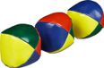 Merkloos Relaxdays Jongleerballen - Set van 3 - Rood, Geel, Blauw - Vinyl - Ø 6 cm