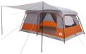 vidaXL Tente familiale 16 personnes Gris et Orange Polyester et Acier