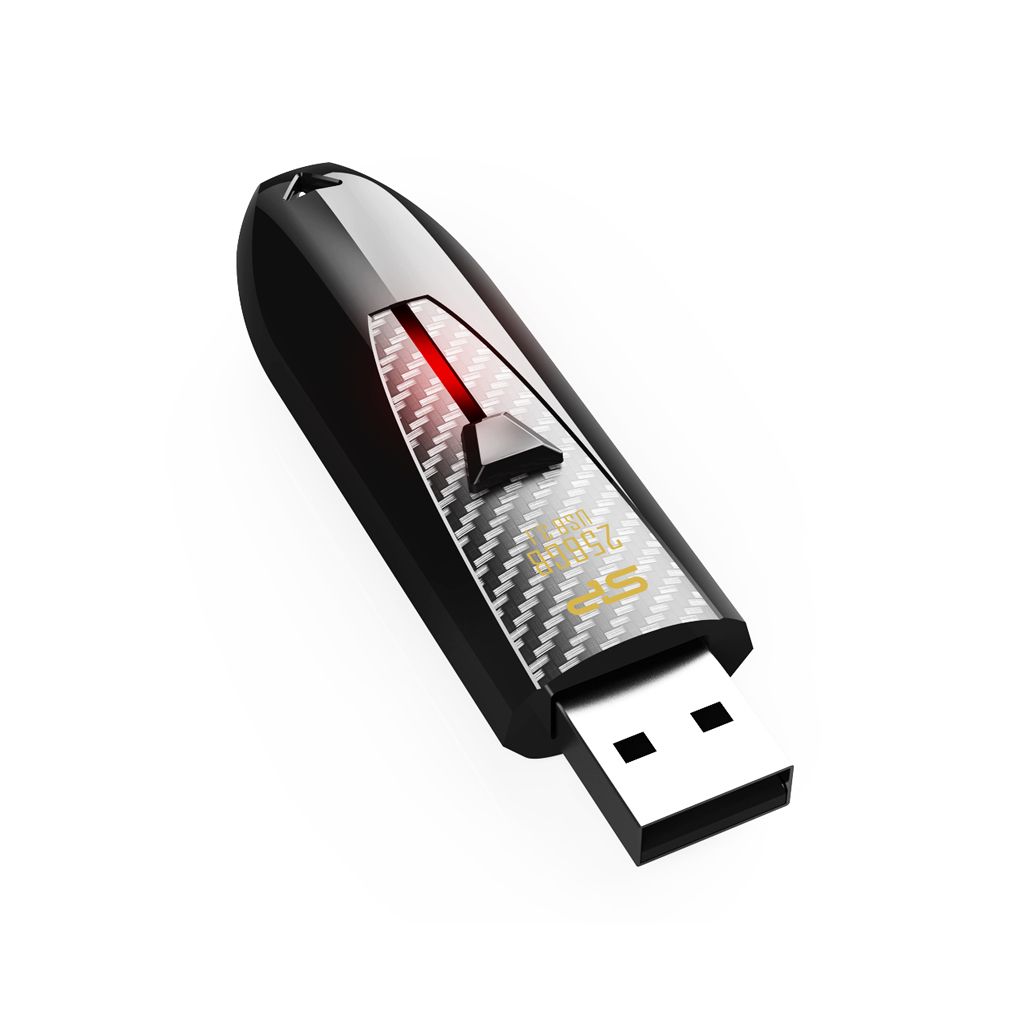 Silicon Power Blaze B25 - USB-stick - 128 GB - Zwart