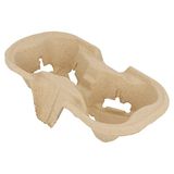 Garcia de Pou POGC03 100 bekerhouders van gerecycled karton (voor 2 bekers), karton, helder, 51 x 36,5 x 45,5 cm