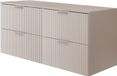 3xE living meuble vasque 120 cm, cachemire, poignée argentée