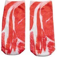 Bacon Paar Sokken bacon grappig vlees zwart