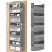 SONGMICS Hangende organizer, opvouwbaar, transparant nylon gaas | Opbergruimte voor over de deur, stoffen deurplank, metalen haken, zijvakken, duifgrijs, TINA Collection RDH007G01