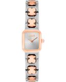 TOUS Analoge klok met Icon Time stalen armband, zilver-roségoud, Klassiek