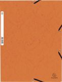 Exacompta 50x Elastomap met 3 kleppen in glanskarton 355g/m2 - Oranje - 55304E