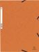 Exacompta 50x Elastomap met 3 kleppen in glanskarton 355g/m2 - Oranje - 55304E