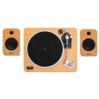 House of Marley Stir it Up Bluetooth Turntable and Get Together Duo 2 Bluetooth Speakers Bundle