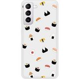 Samsung Bedrukt siliconen hoesje compatibel met Galaxy S21 Sushi