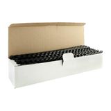 Q-CONNECT bindrug 8mm 21 rings 100 stuks zwart