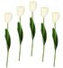 Kunstmatige Flair Flower Real Touch Kunsttulpen, tulpenbloemen, lentedecoratie, paasdecoratie, bruiloftsdecoratie, steelbloemen, 021030 W, wit, 67 x 4 x 4 cm