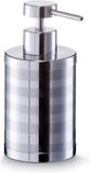 Zeller Zeepdispenser RVS Streep Motief 15 cm