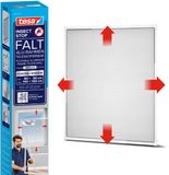 tesa INSECT STOP FALT Aluminum Frame for Windows - opvouwbaar verstelbaar frame, hor, wit - 80 x 80 cm tot 140 x 140 cm