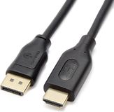Amazon Basics DisplayPort naar HDMI-beeldschermkabel, unidirectioneel, 4k@30Hz, 1920 x 1200, 1080p, vergulde stekkers, 1,83 m, zwart, set van 10
