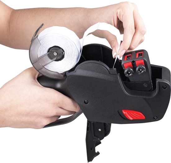 Avery PL2/18 Prijstang - 2 regels - Zwart