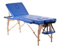 QUIRUMED Opvouwbare zwangerschap massage draaggreep, 194 x 70 cm, blauw