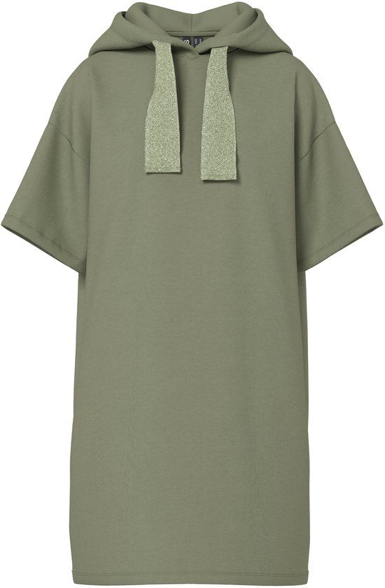 PIECES - PCCHILLI SUMMER 2/4 DRESS SWT NOOS UB BC - Meisjes - Mini jurken - XL - Katoen/Polyester - Deep Lichen Green
