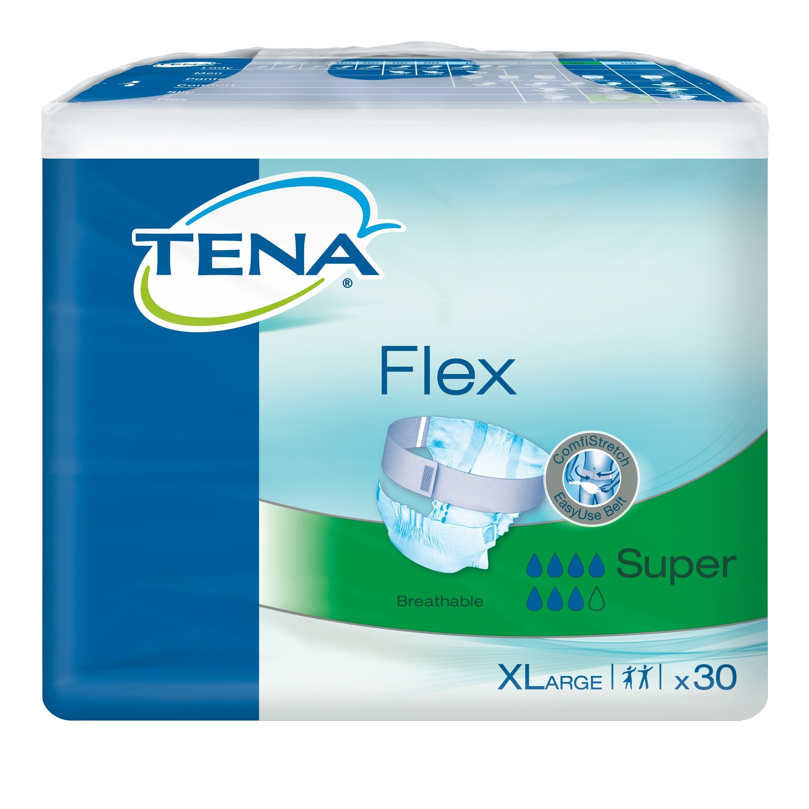 Tena Flex Super Extra Large - 30 stuks - Incontinentie luiers