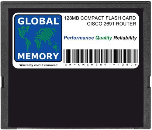 GLOBAL MEMORY 128 MB COMPACT FLASH CARD MEMORY VOOR CISCO 2691 ROUTER (CISCO P/N MEM2691-128CF)