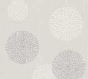 A.S. Création Vliesbehang Cirkels - Beige Grijs Creme