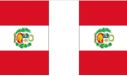 Merkloos / Sans marque Shoppartners Bv Peru Vlaggenlijn van Stof - 900 cm - Polyester - Landen Vlaggetjes - Versiering