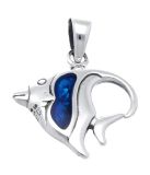 MOOYE ® - Collectie Zilveren Tropische vis kettinghanger