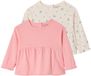 Vertbaudet Set van 2 T-shirts met lange mouwen baby