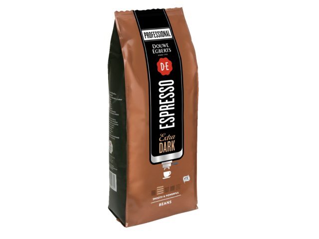 Douwe Egberts Koffie Espresso bonen extra dark roast 1000gr