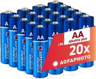 AgfaPhoto ALKALINE PLUS AA LR6-batterijen (1,5 V, set van 20)