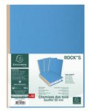Exacompta 10 stevige mappen met balg linnen rug Rock's blauw