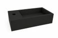 Wiesbaden Lotte fontein links 40 x 22 x 10 cm solid surface mat zwart