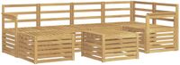 vidaXL - Buiten - bank - set - 7 - st - Wit - Polyester