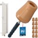KOTARBAU® 10x Butée de porte Caoutchouc Beige 62 mm