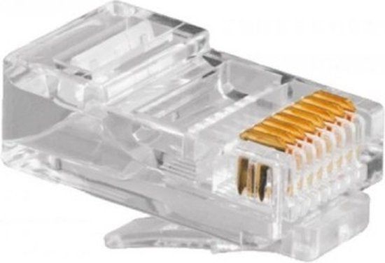 Cablexpert PLUG3UP6/100 RJ45 Connector - 100 stuks - Transparant