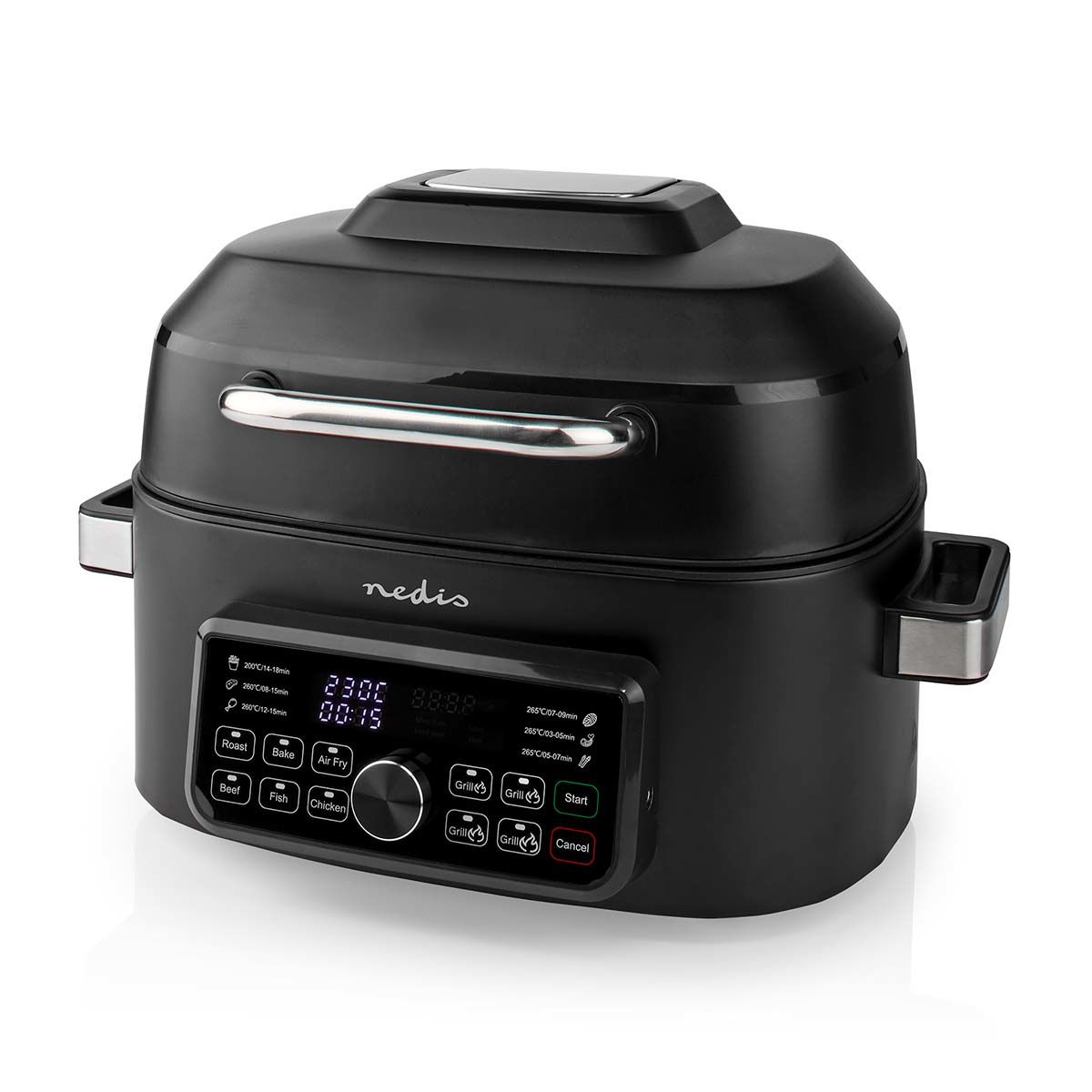 Nedis Air Fryer - 6L - 1660W - Black