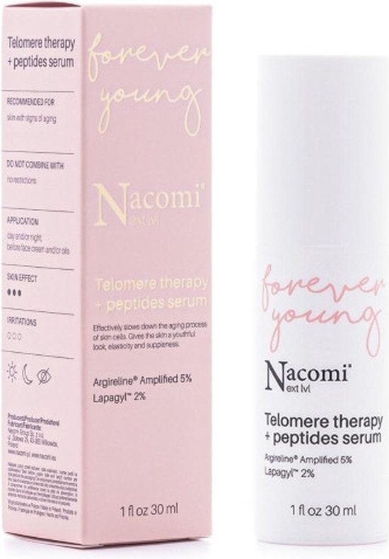 Nacomi NXT Telomere Therapy + Peptides Serum - Forever Young - 30ml