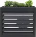 Mendler Cache pour climatisation/pompe à chaleur HWC-O43, grille de protection bac à plantes, métal 80x90x38cm - anthracite