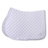 Imperial Riding IRH Basic Cotton VS, zadeldek met ruitstiksel, glitterpaspel en metalen logo, wit, volledig