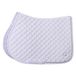 Imperial Riding IRH Basic Cotton VS, zadeldek met ruitstiksel, glitterpaspel en metalen logo, wit, volledig