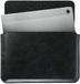 Rosso Deluxe Sleeve - Echt Leer Laptophoes voor MacBook, Laptop, iPad, Tablet en E-reader tot 11 Inch - Zwart
