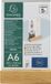 Exacompta 10x Infostaander met houten voet A6 verticaal Office kristalhelder - Transparant - 86258D