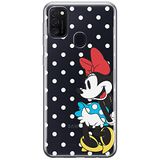 ERT GROUP Samsung M21 hoes - Disney Minnie 034 - perfect aangepast aan de vorm van de mobiele telefoon - gedeeltelijk transparant