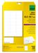 Sigel LA320 Printeretiketten Wit Niet-klevend 6,35 x 3,81 cm 525 stuks