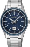Seiko SUR559P1 Heren Horloge Zilver/Blauw