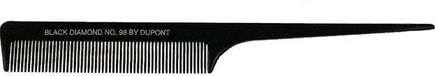 Denman Kam Black Diamond Tail #98 Noir 1Pc