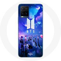 Maniacase Etui voor Vivo Y21s 2021 / Y21 2021 Bangtan Sonyeondan BTS Fanart Logo