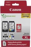 CANON PG-545XL (zwart), CL-546XL (kleur) hoge capaciteit inktpatronen + fotopapier