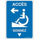 Aua Signaletique Deurbordje voor linkshandigen, 210 x 300 mm, vinyl, zelfklevend
