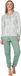 Pastunette - Nordic Leaf - Pyjama - Katoen - Interlock - Wit/Groen - Maat 50