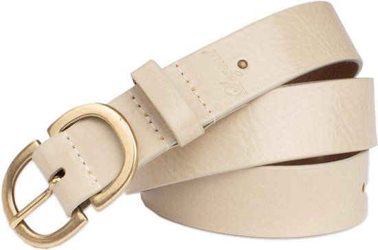 Legend Dames - Leren riem - Crème - 85cm