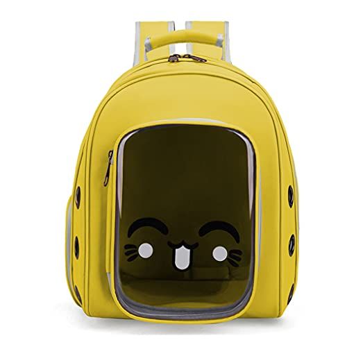 N/D Pet Carrier Backpack for Large Cats and Small Puppies, Space Capsule Bubble Cat Carrier Backpack for Fat Cat (Grey